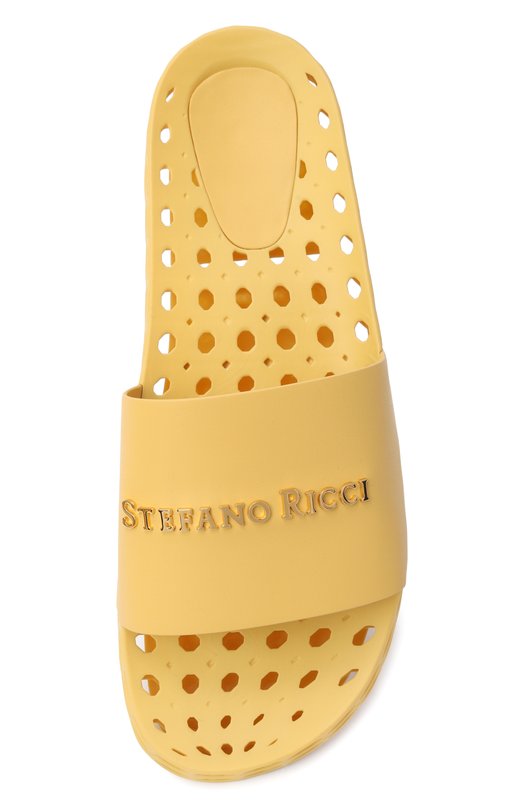 Кожаные шлепанцы Stefano Ricci UT50_G777/WY Жёлтый  UT50_G777/WY Фото 5