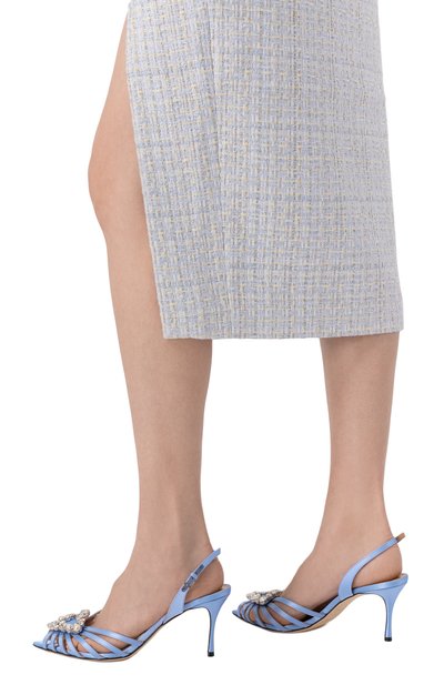 Текстильные босоножки sr godiva precious SERGIO ROSSI, арт. B13110/MTEZ02, фото 3