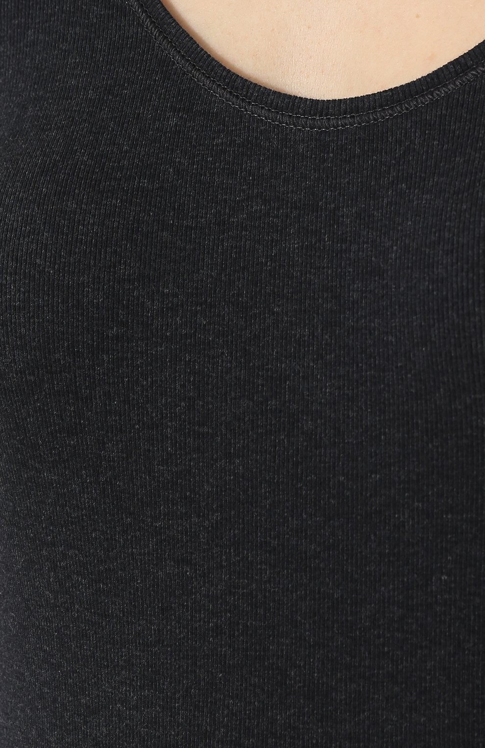 Однотонный хлопковый топ BRUNELLO CUCINELLI, арт. M0TC8B4400, фото 5
