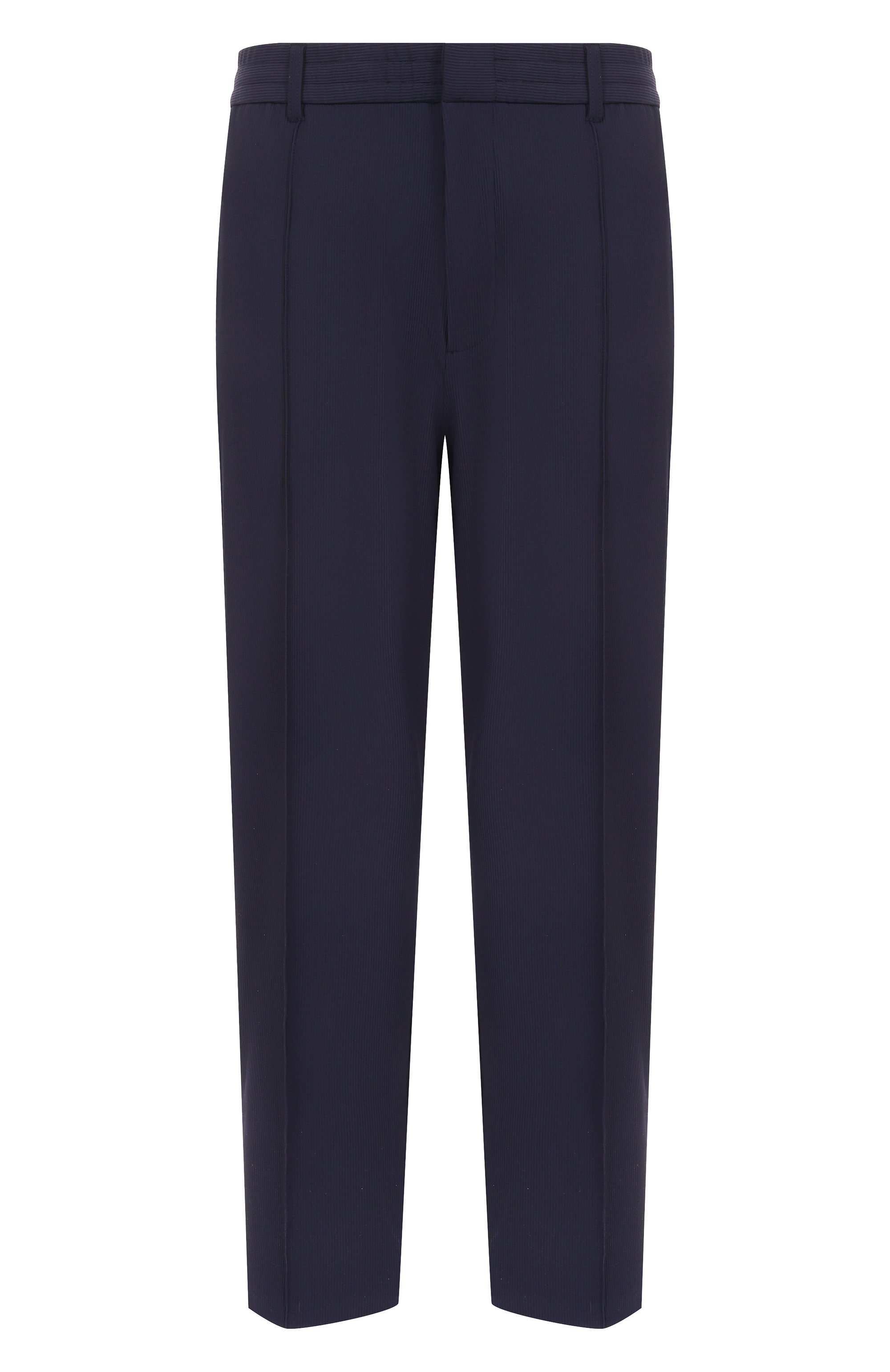 Брюки EMPORIO ARMANI темно-синего цвета по цене 28550 руб., арт. EM001508/AF14076, фото 1 Брюки EMPORIO ARMANI, арт. EM001508/AF14076, фото 1