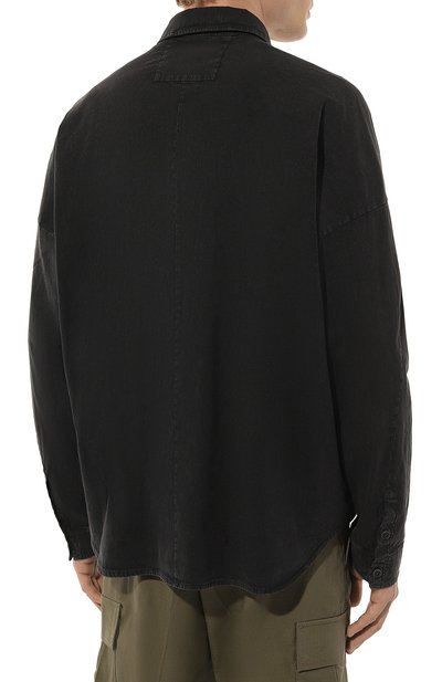 Рубашка из хлопка и льна TRANSIT, арт. CFUTRYU301S, фото 4