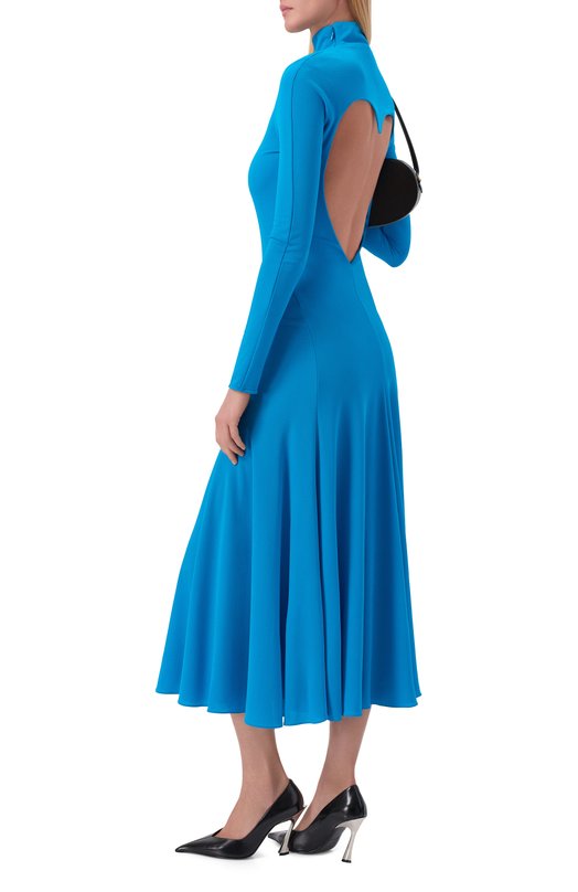 Платье из вискозы Alaia AA9R2789J070B Голубой  AA9R2789J070B Фото 2
