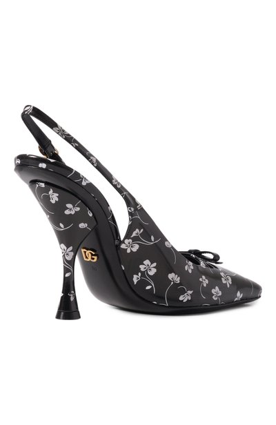 Кожаные туфли DOLCE & GABBANA черно-белого цвета по цене 134000 руб., арт. CG1101/A3U09, фото 5 Кожаные туфли DOLCE & GABBANA, арт. CG1101/A3U09, фото 5