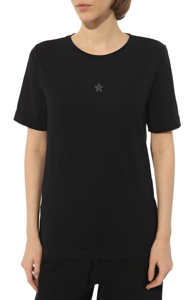 Хлопковая футболка LORENA ANTONIAZZI, арт. P2308TS24A/9999, фото 3