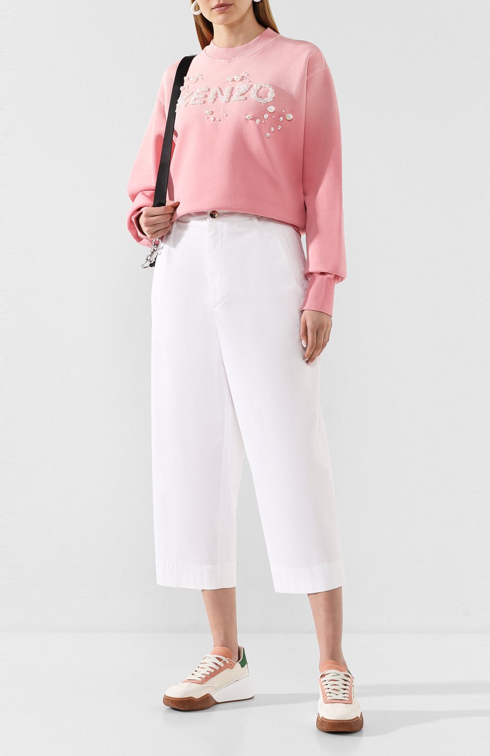 Хлопковый свитшот KENZO розового цвета по цене 56250 руб., арт. FA52SW611959, фото 2 Хлопковый свитшот KENZO, арт. FA52SW611959, фото 2