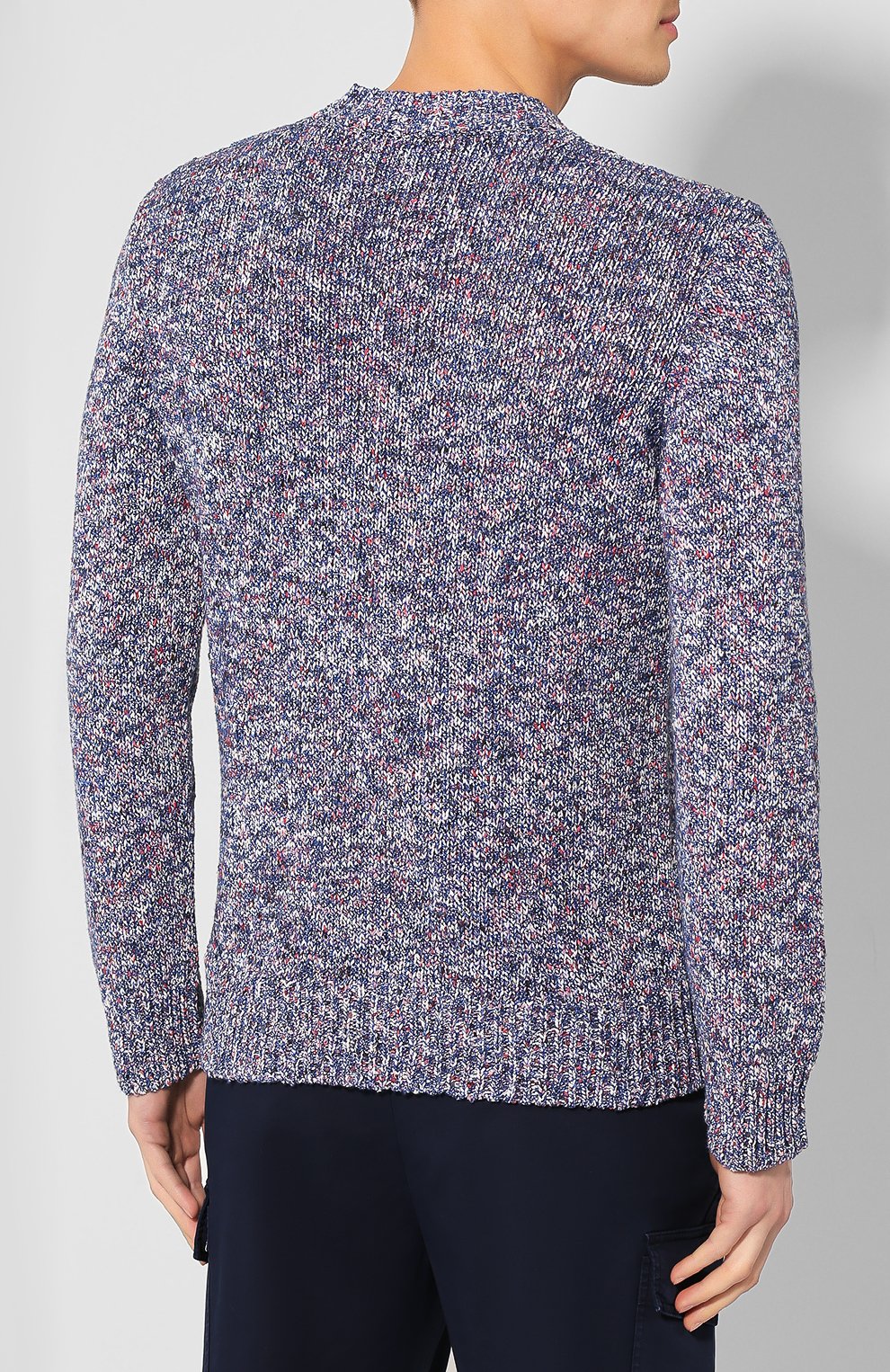 Хлопковый свитер ZEGNA, арт. VUR30/ZZ110, фото 4