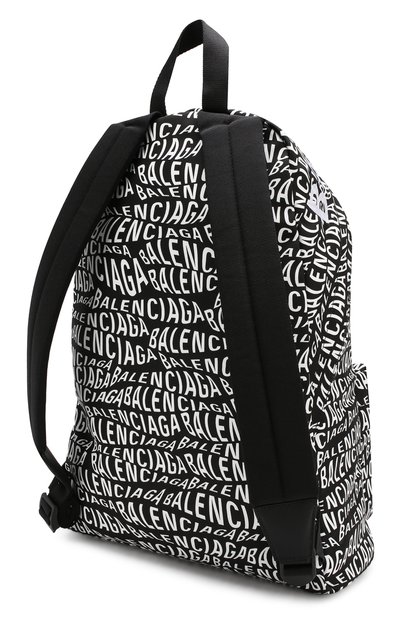 Текстильный рюкзак logo wave BALENCIAGA черно-белого цвета по цене 58650 руб., арт. 507460/9MIAN, фото 3 Текстильный рюкзак logo wave BALENCIAGA, арт. 507460/9MIAN, фото 3