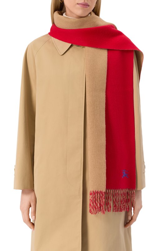 Кашемировый шарф Burberry 8077823 Красный  8077823 Фото 2