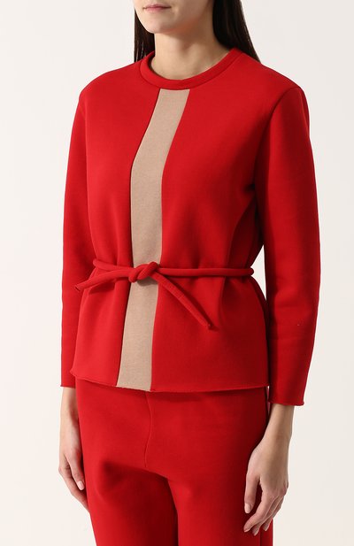 Шерстяной топ с длинным рукавом и поясом NINA DONIS, арт. 37 ND 13, фото 3