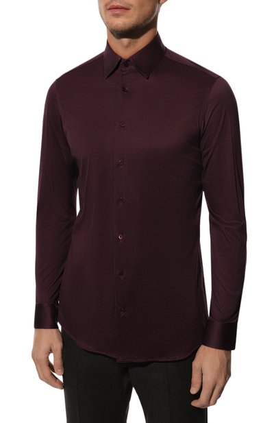 Хлопковая рубашка ZILLI, арт. MFY-84030-G14832/0003, фото 3