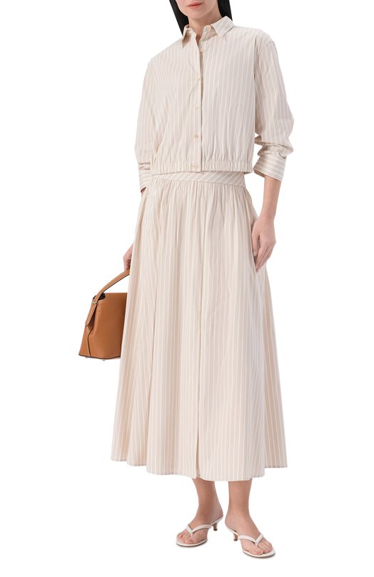 Хлопковая рубашка Theory Q0204530 Бежевый  Q0204530 Фото 2