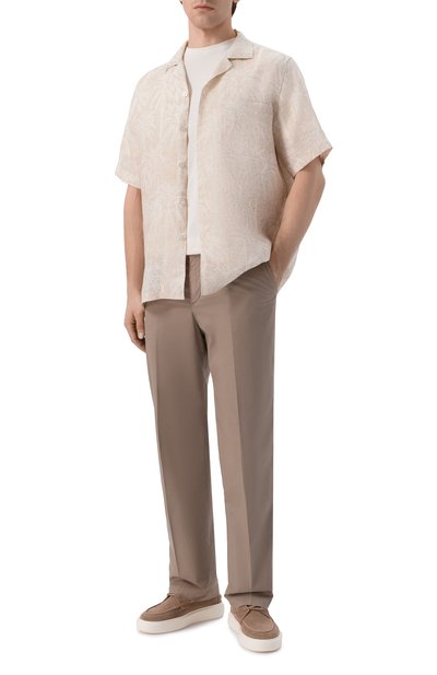 Льняная рубашка BOSS CAMEL, арт. 50560320, фото 2