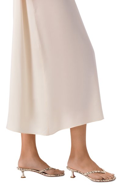 Кожаные мюли juliette 45 AMINA MUADDI, арт. JULIETTE TH0NG 45/PRINTED SNAKE, фото 2