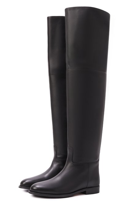 Женские кожаные ботфорты 12 STOREEZ, арт. 135403