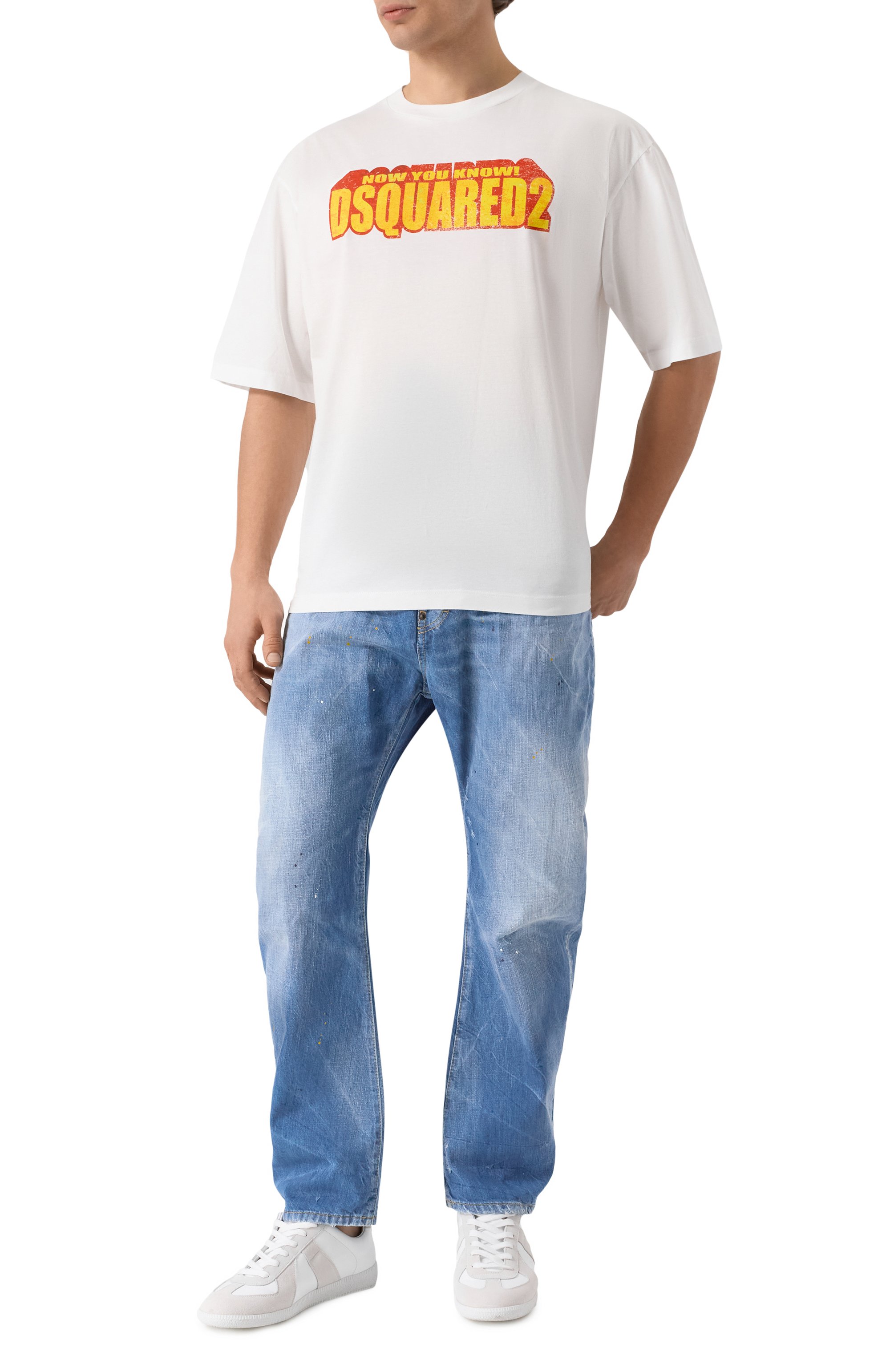 Хлопковая футболка DSQUARED2, арт. S71GD1553/S23009, фото 2