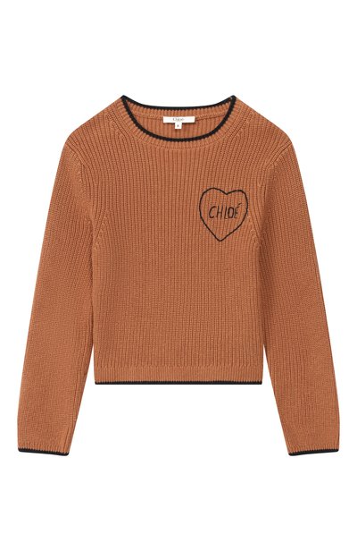 Свитер из хлопка и шерсти CHLOÉ, арт. C21290