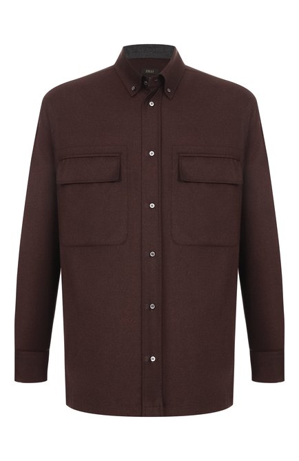 Мужская рубашка из шерсти и шелка ZILLI, арт. ZSSH02M024791001A