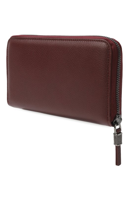 Кожаное портмоне Brunello Cucinelli MWEIM2724 Бордовый  MWEIM2724 Фото 2