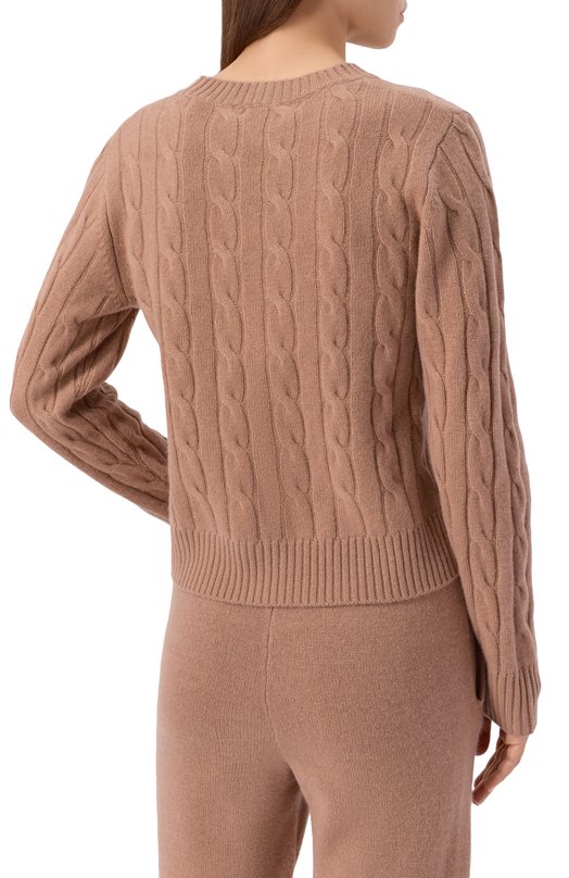 Свитер из кашемира и шерсти Sporty and Rich WS06665302BE02 Бежевый  WS06665302BE02 Фото 4