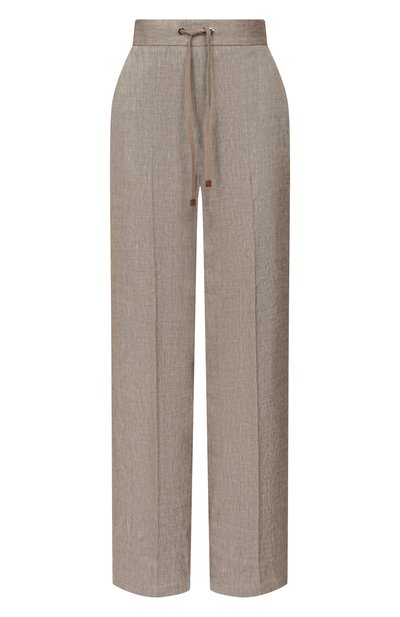 Женские брюки изо льна и вискозы LORENA ANTONIAZZI, арт. E2624PA31L/5154