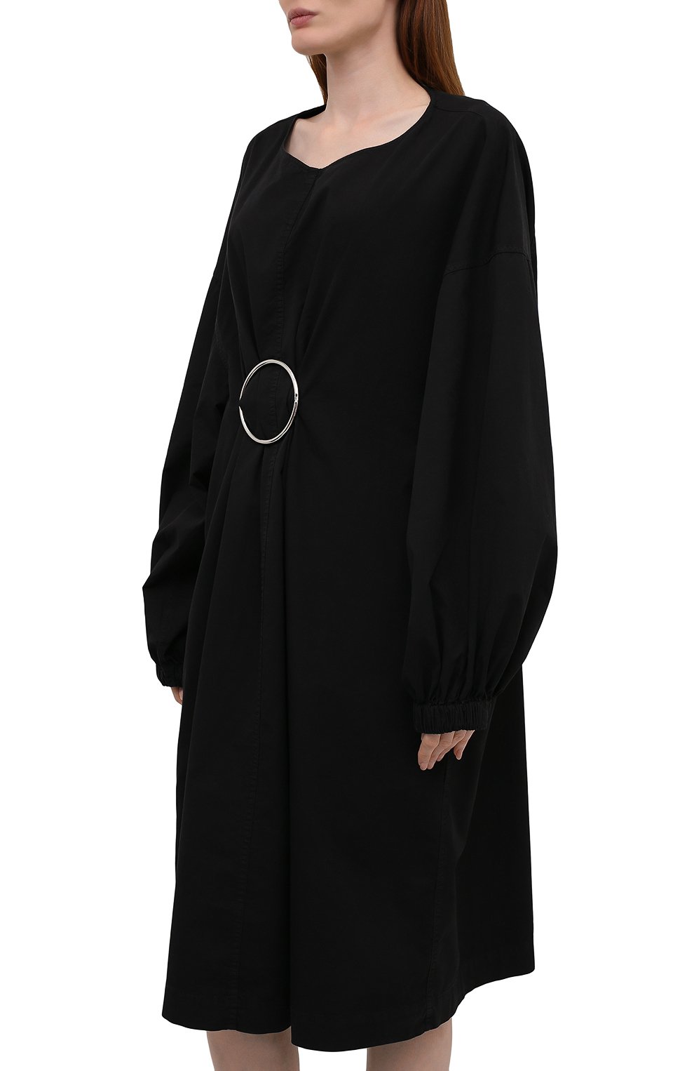 Хлопковое платье DRIES VAN NOTEN черного цвета по цене 61350 руб., арт. 212-031071-3115, фото 3 Хлопковое платье DRIES VAN NOTEN, арт. 212-031071-3115, фото 3