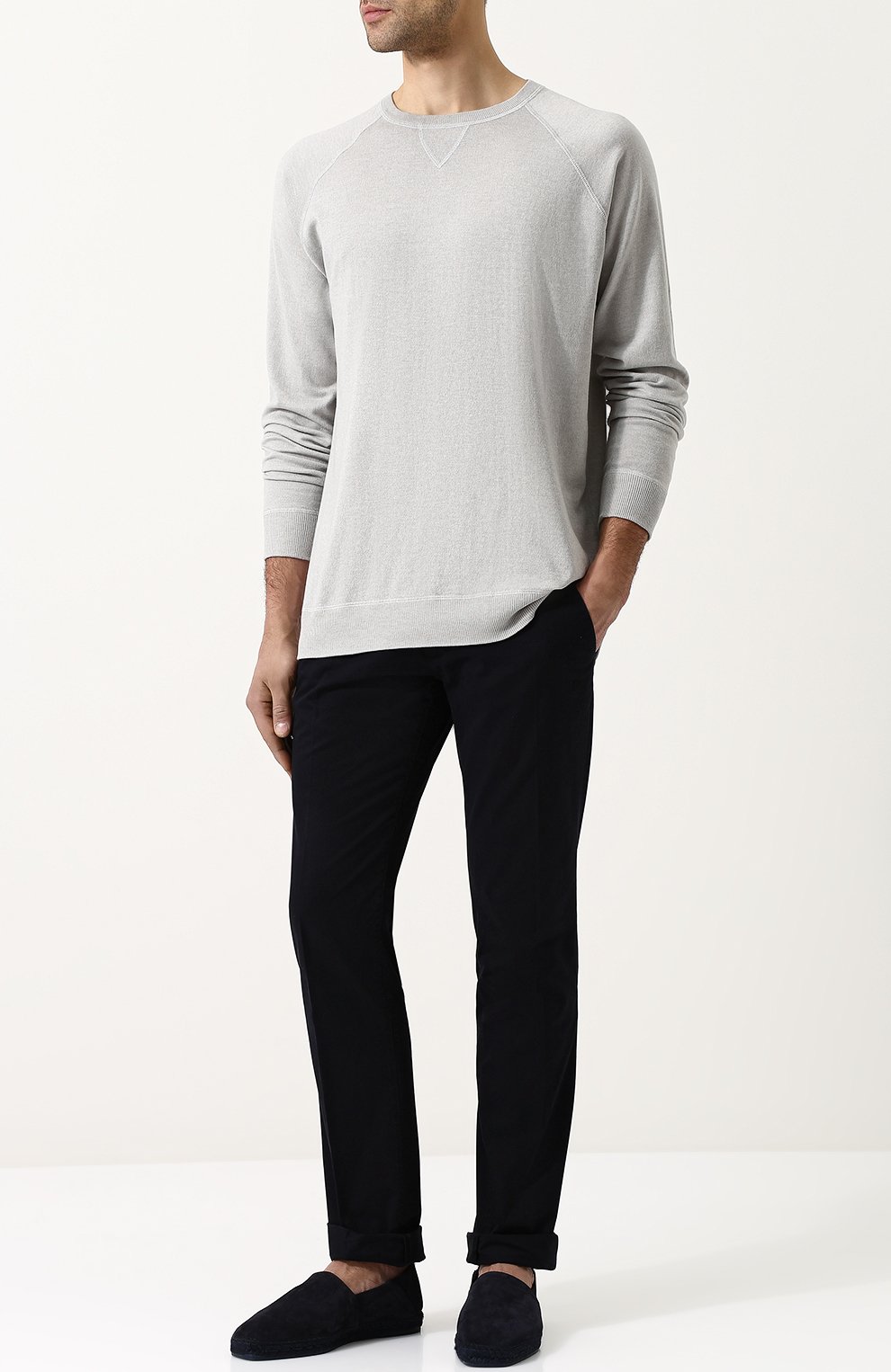 Замшевые эспадрильи на джутовой подошве TOM FORD, арт. 118J0681T-CGR/113, фото 2