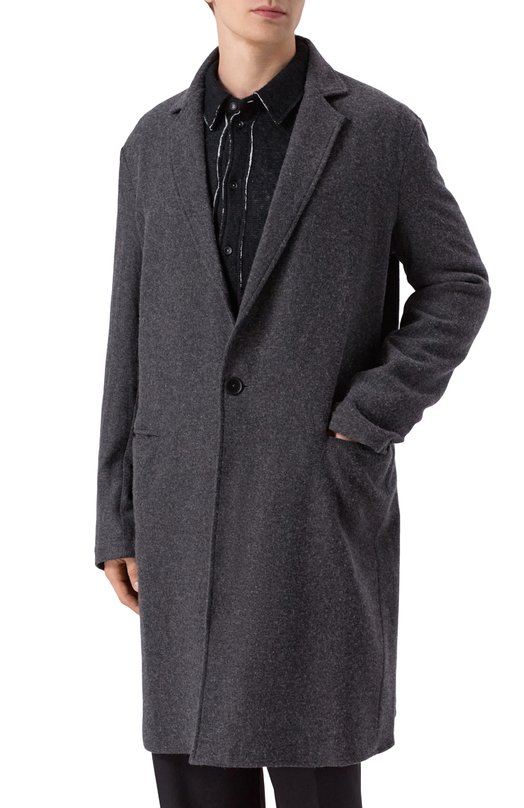 Пальто из шерсти и вискозы Andrea Ya'aqov 25M0RC34/W00L CASHMERE Серый  25M0RC34/W00L CASHMERE Фото 3