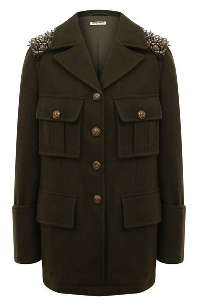 Шерстяной жакет MIU MIU, арт. MH1725-1ZQT-F0161, фото 1