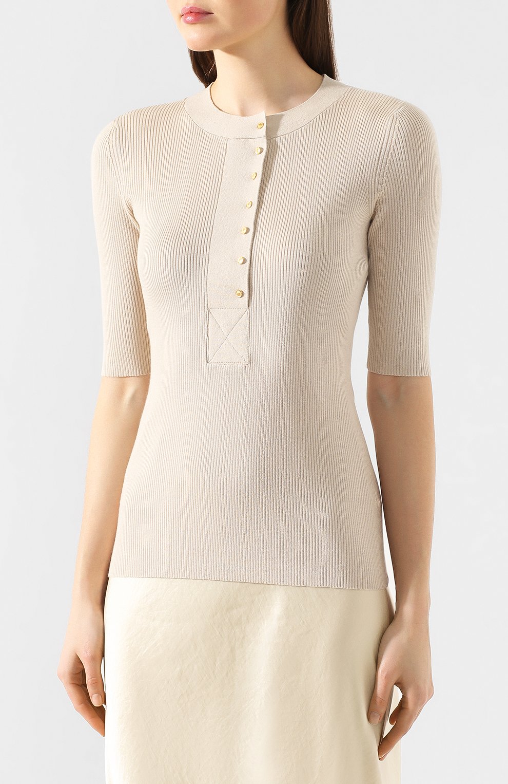 Пуловер из смеси шелка и кашемира PROENZA SCHOULER, арт. R2017349-KS042, фото 3