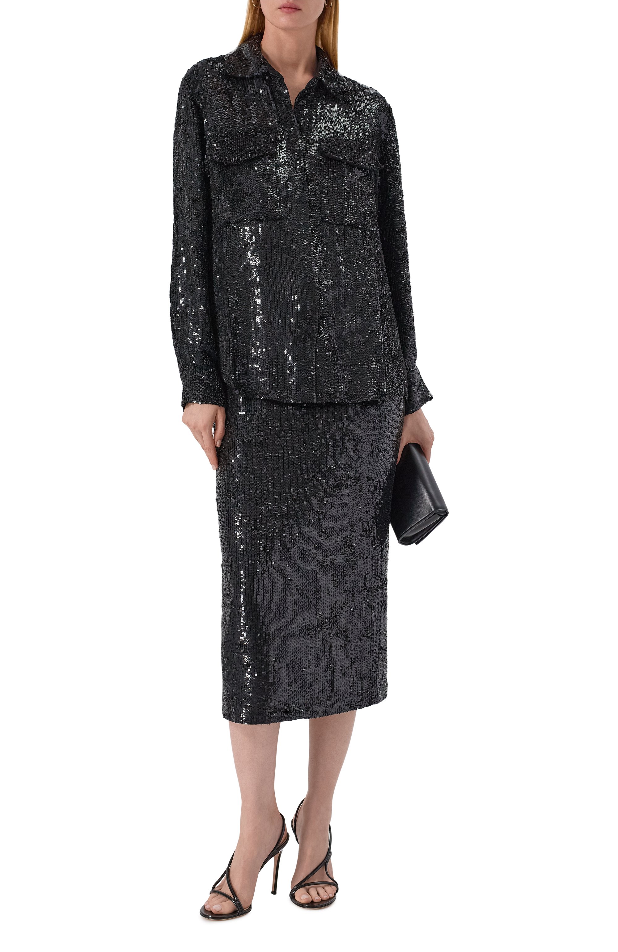 Юбка с отделкой пайетками P.A.R.O.S.H., арт. G0NG25-D621538, фото 2