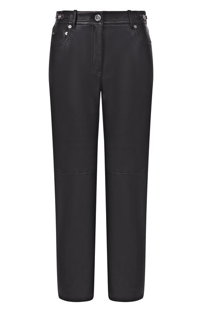 Женские кожаные брюки VERSACE, арт. 1018058/1A13558