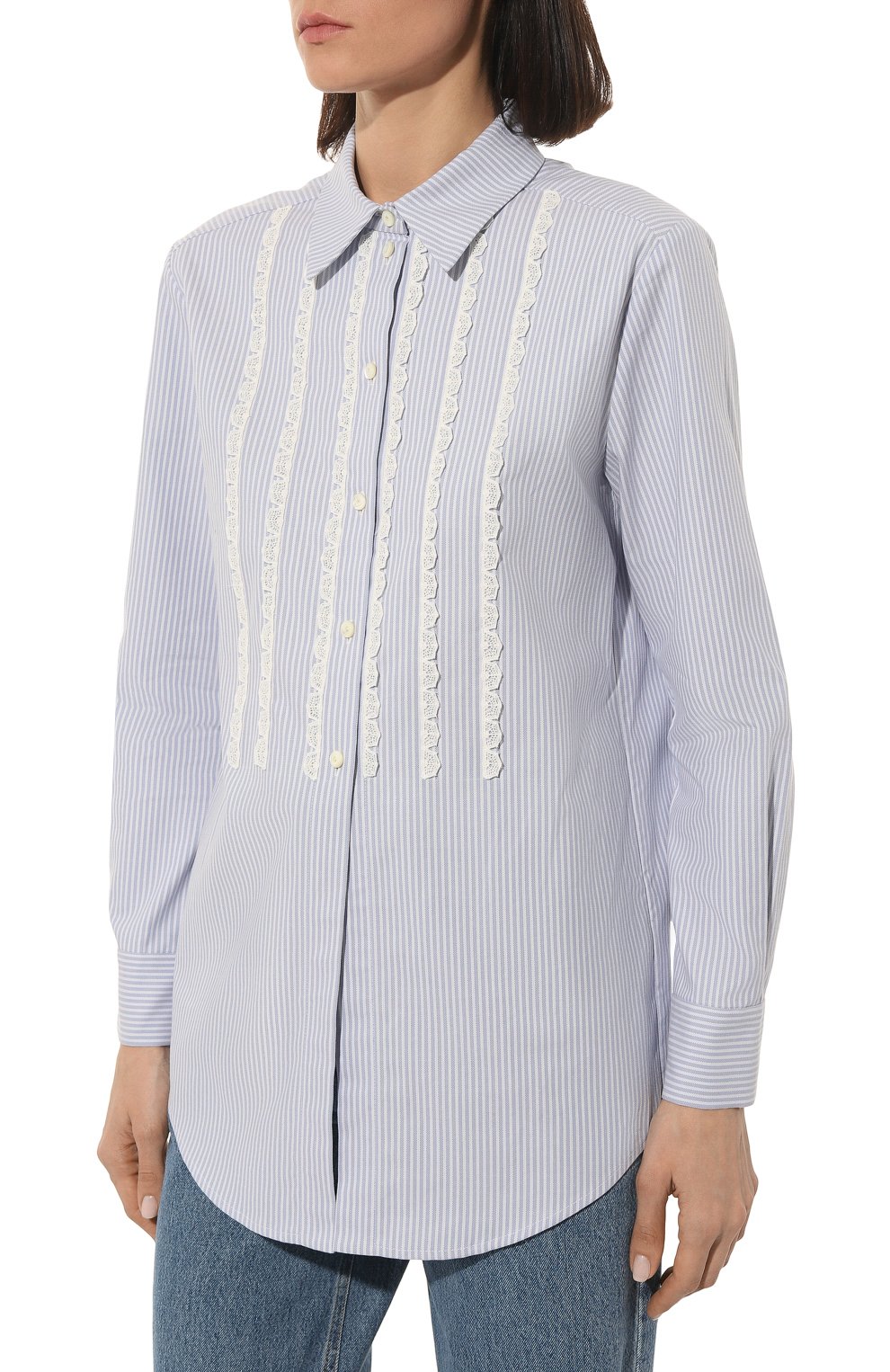 Хлопковая рубашка ALEXANDRA GEORGIEVA BY KRESTETSKAYA STROCHKA, арт. H503pol22, фото 3