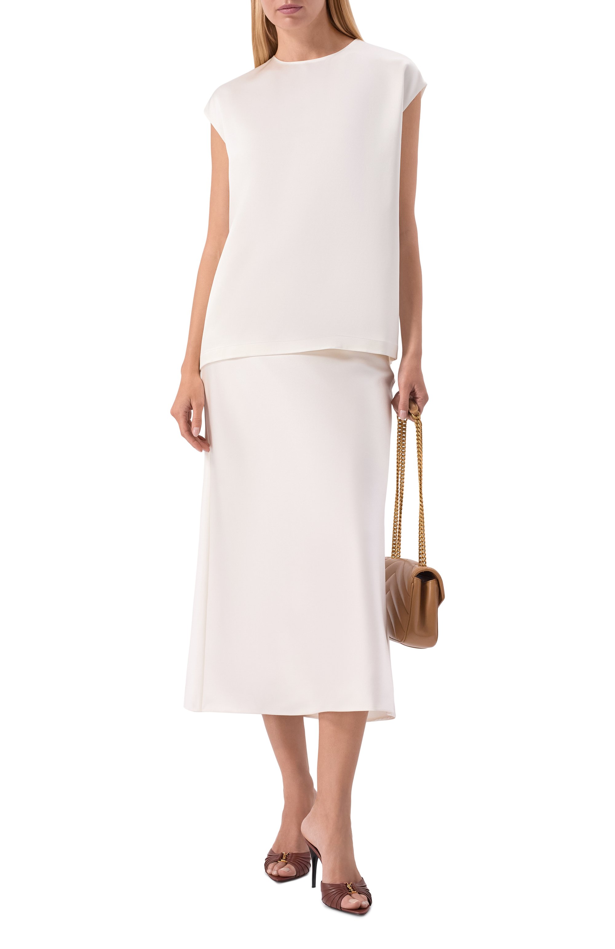 Атласная юбка MVST, арт. M26.2PW.S015/F096 D0UBLE SATIN, фото 2