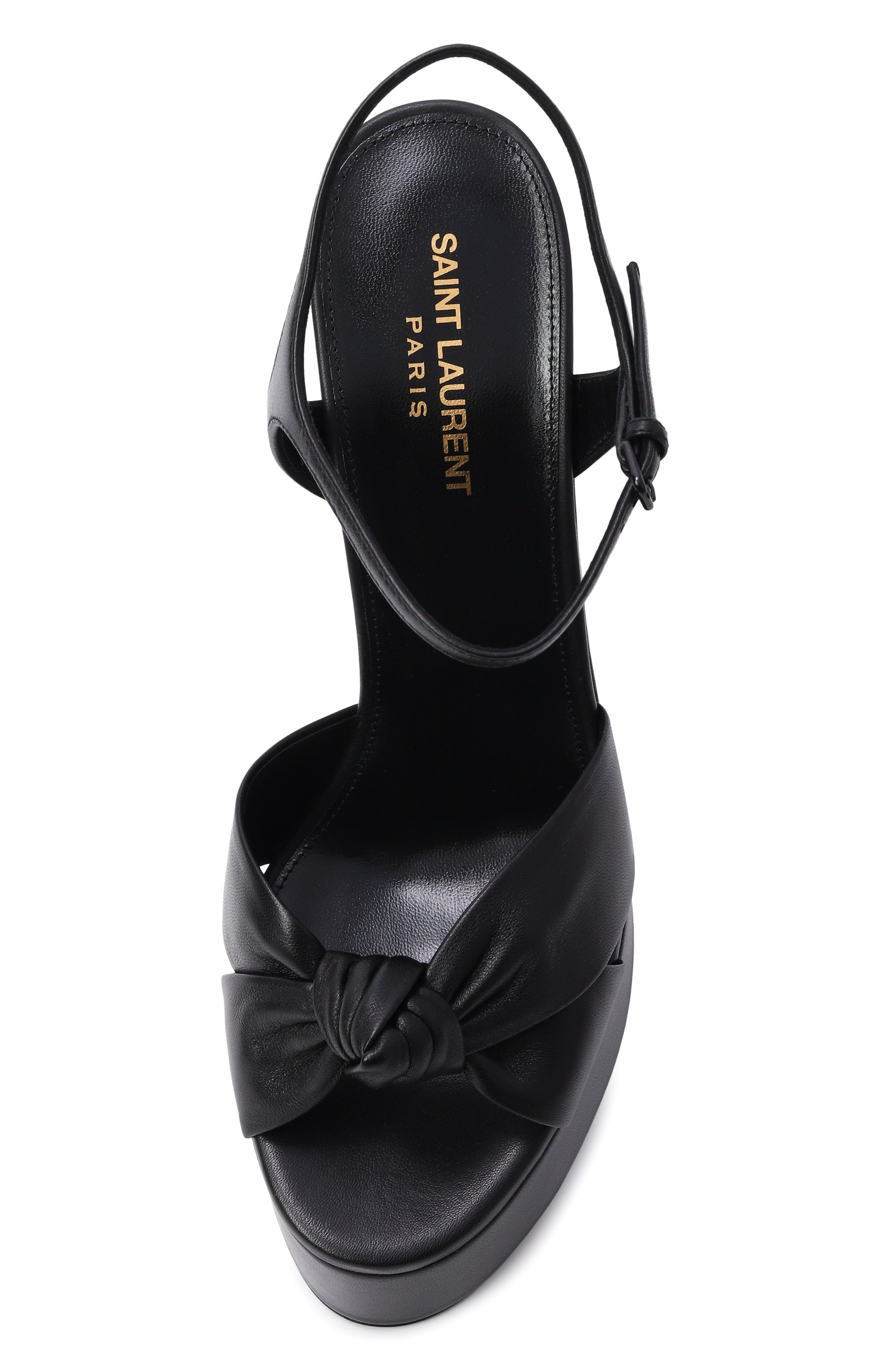 Кожаные босоножки bianca SAINT LAURENT, арт. 606713/1N800, фото 6