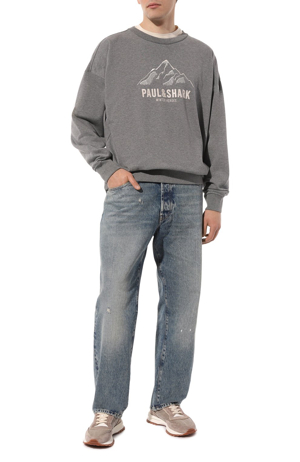 Хлопковый свитшот PAUL&SHARK, арт. 13311867, фото 2