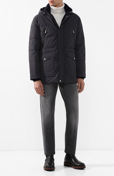 Пуховая куртка на молнии с капюшоном BRUNELLO CUCINELLI, арт. MM4931395, фото 2