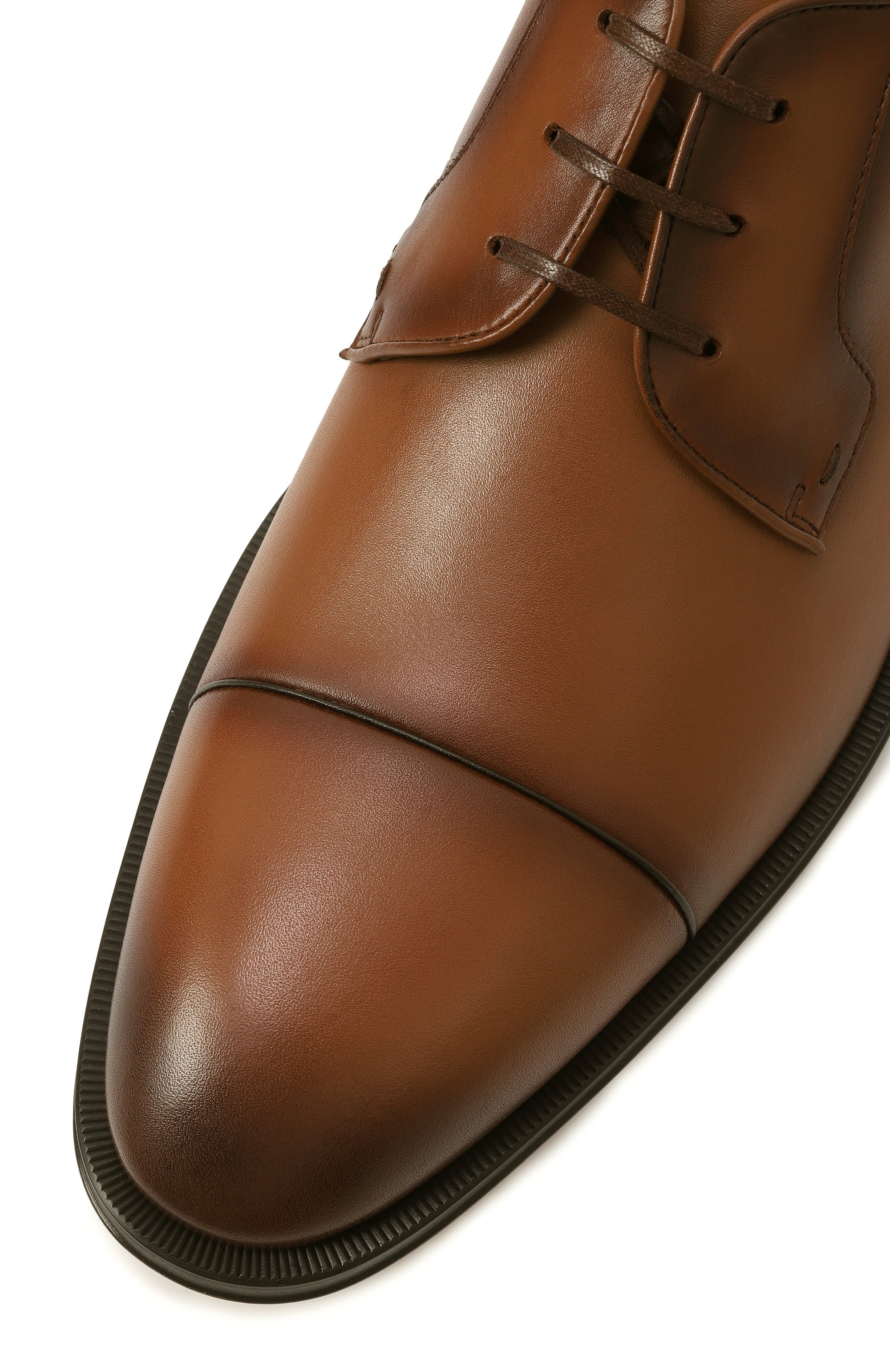 Кожаные дерби derrek BOSS светло-коричневого цвета по цене 52450 руб., арт. 50535909, фото 7 Кожаные дерби derrek BOSS, арт. 50535909, фото 7