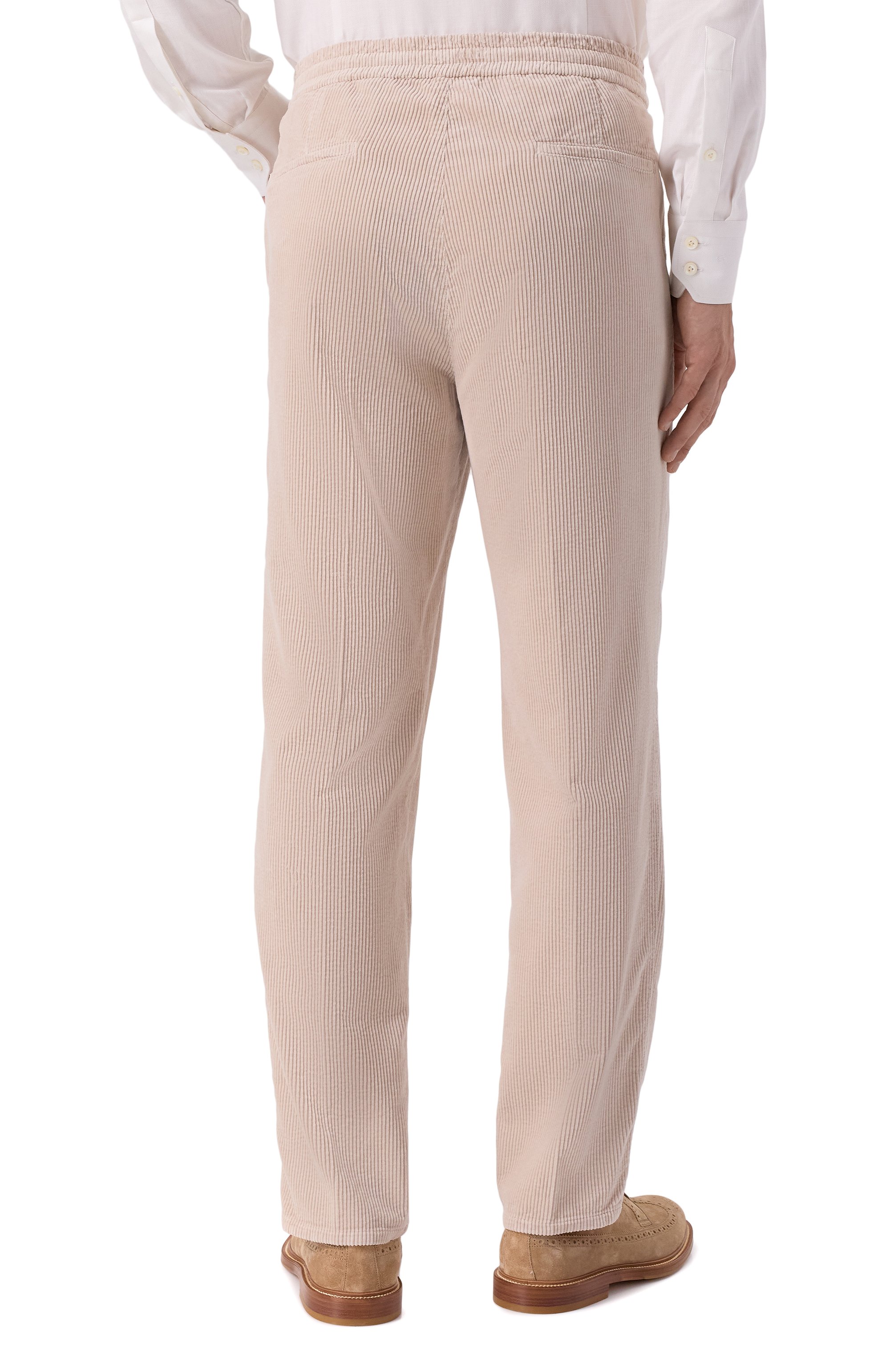 Вельветовые брюки BRUNELLO CUCINELLI светло-бежевого цвета по цене 143500 руб., арт. M280UE1710, фото 4 Вельветовые брюки BRUNELLO CUCINELLI, арт. M280UE1710, фото 4