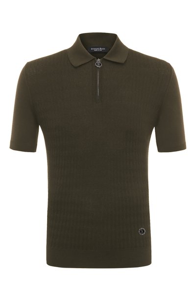 Мужская поло из шелка и хлопка STEFANO RICCI, арт. K818066P31/F24171