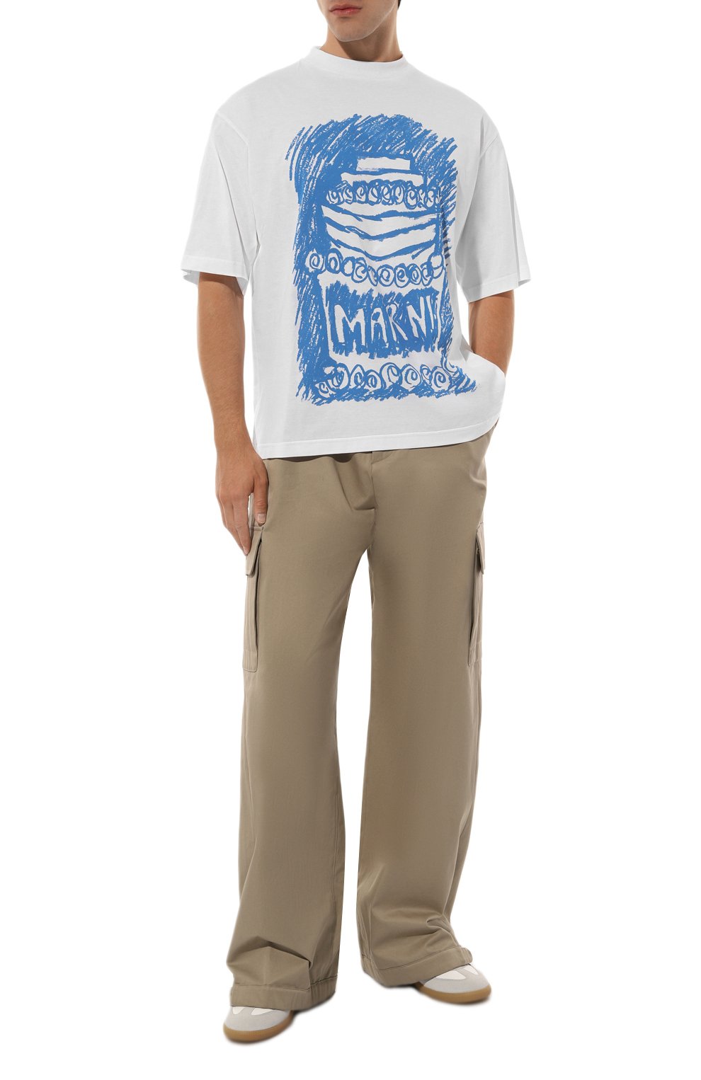 Хлопковая футболка MARNI, арт. HUMU0223PW/USCX12, фото 2