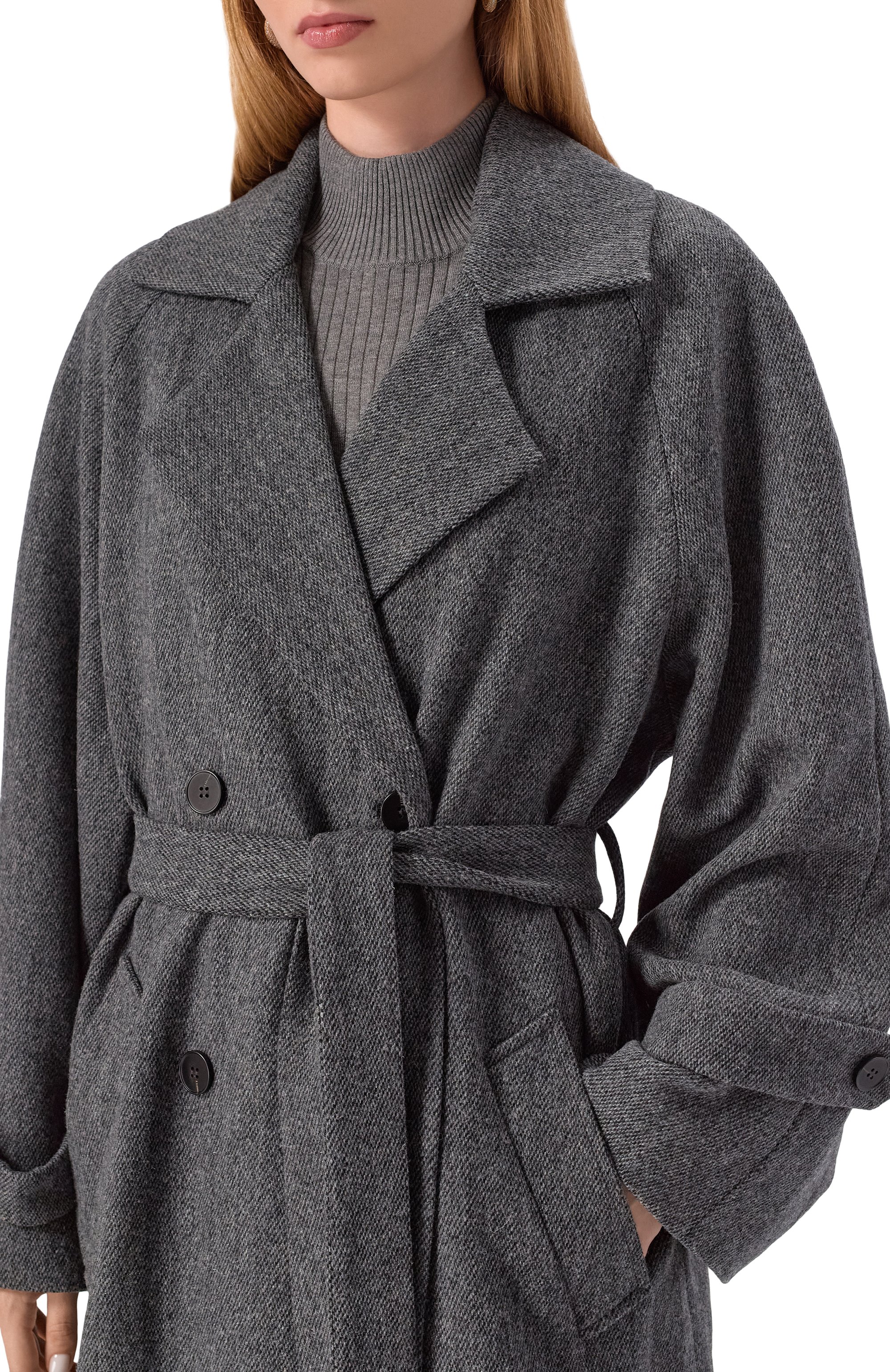 Шерстяной тренч SEVEN LAB, арт. 225-S-W-01-24-102, фото 5