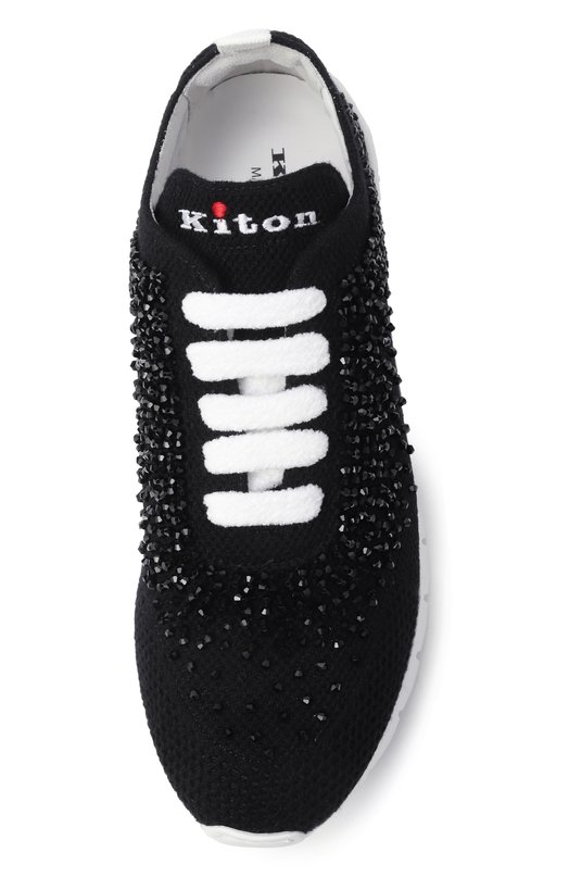 Текстильные кроссовки Kiton DSSFITAN0084740 Чёрный  DSSFITAN0084740 Фото 6