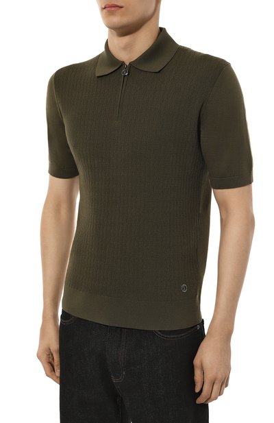 Поло из шелка и хлопка STEFANO RICCI, арт. K818066P31/F24171, фото 3