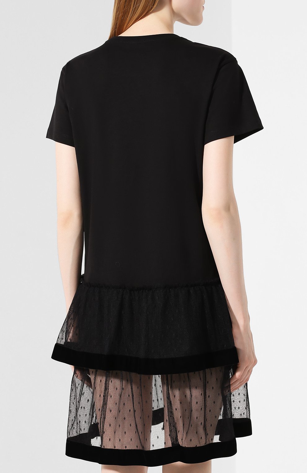 Хлопковое платье REDVALENTINO, арт. SR0MJ03G/4QB, фото 4