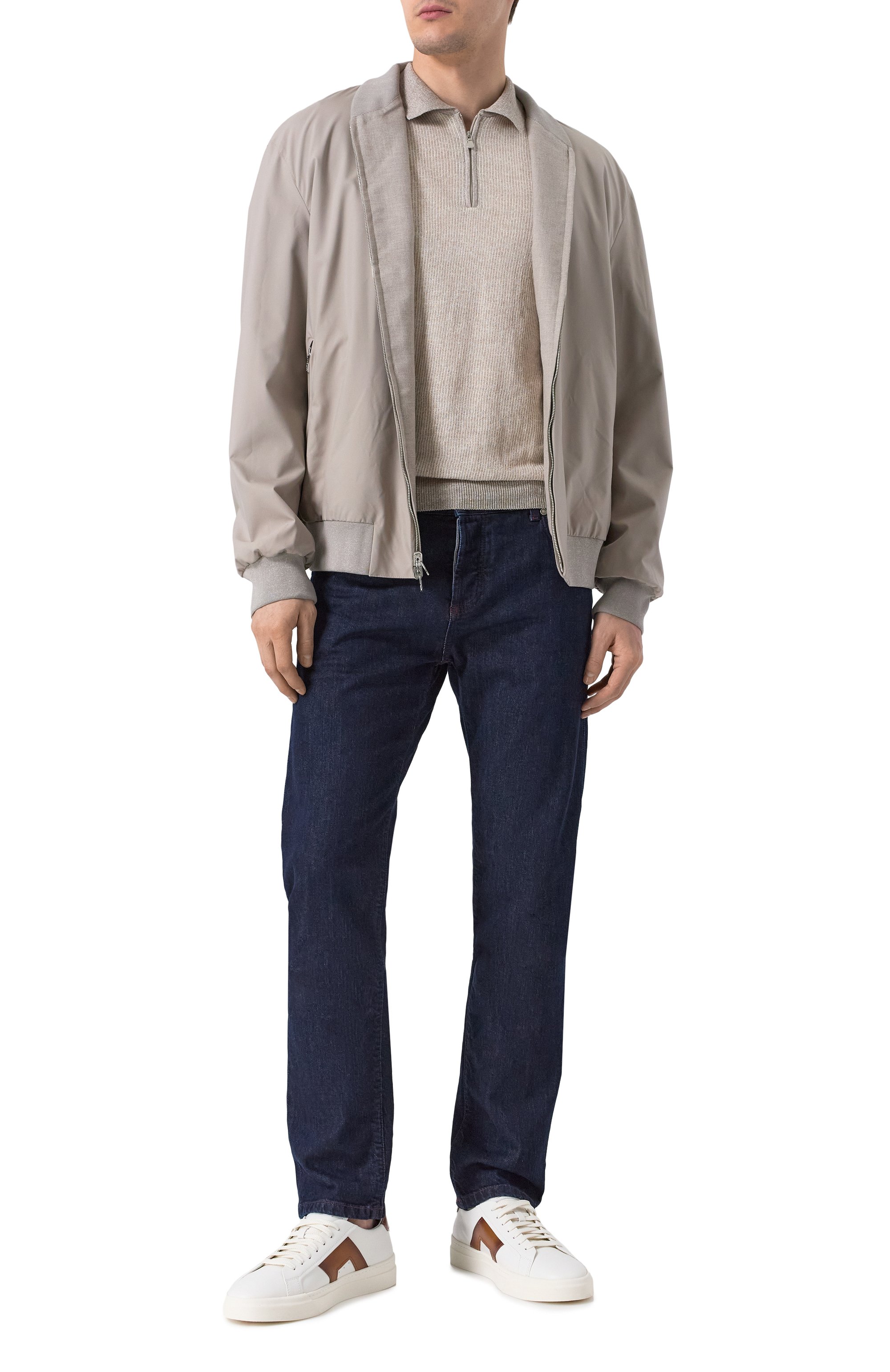 Кожаные кеды double buckle SANTONI, арт. MBGG21779PNNGXAV, фото 2