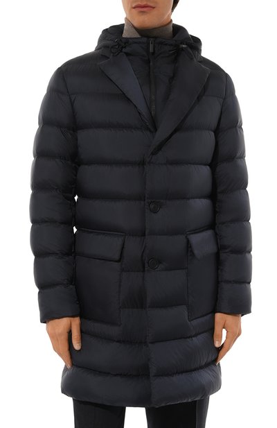 Пуховик BOSS темно-синего цвета по цене 99500 руб., арт. 50527906, фото 3 Пуховик BOSS, арт. 50527906, фото 3