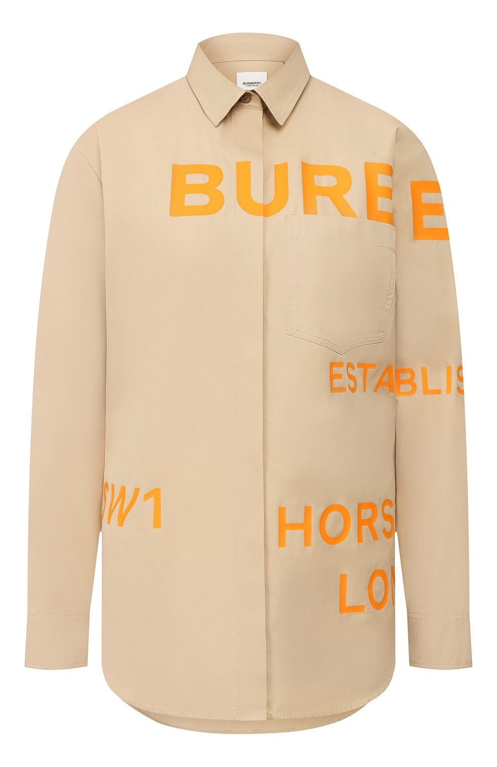 Хлопковая рубашка BURBERRY, арт. 8029006, фото 1