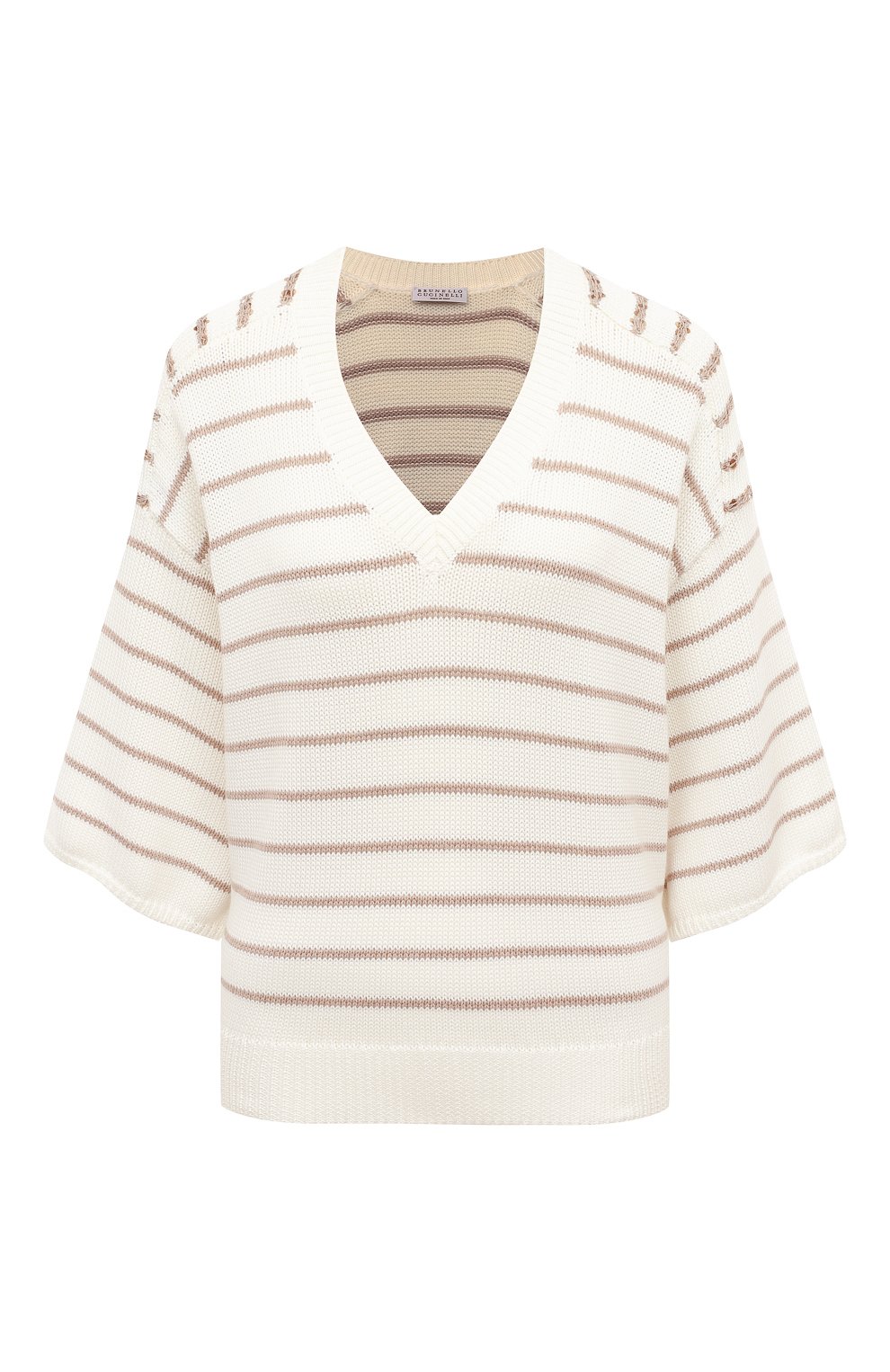 Хлопковый пуловер BRUNELLO CUCINELLI, арт. M1900B1039, фото 1