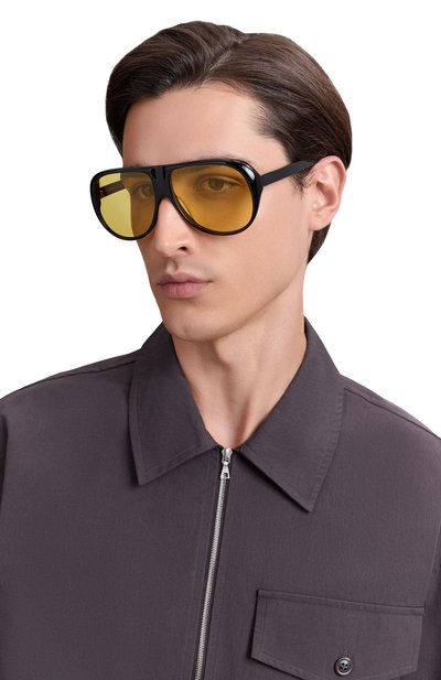 Женские солнцезащитные очки VINTAGE FRAMES, арт. LEB0WSKI BLACK/SH00TER YELL0W