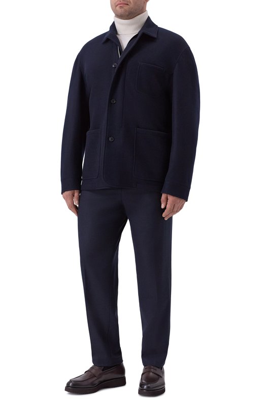 Кашемировый пиджак Cortigiani 3AG645 Синий  3AG645 Фото 2